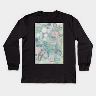 Art Acrylic artwork abstract painting Kids Long Sleeve T-Shirt